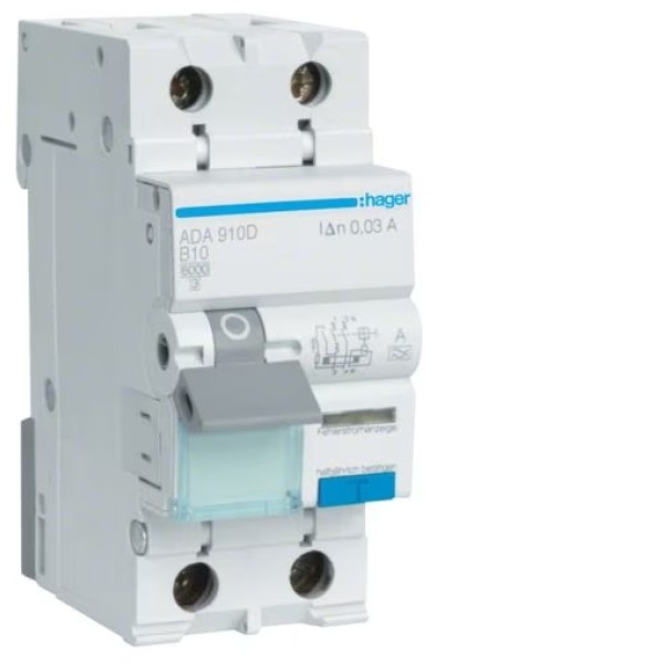 Дифференциальный автомат 10/1N/B/003 тип A (6kA) Hager
