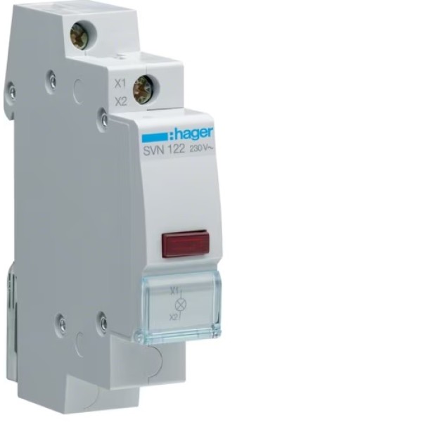 Индикатор световой LED 230V (Красный) Hager