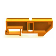 32250DEK Изолятор для установки нулевой шины на дин-р (желт) ЗАЗЕМЛЕНИЕ  крепление центр