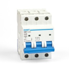 Авт. выкл. NB1-63H 3P 25A 10кА х-ка C (R)