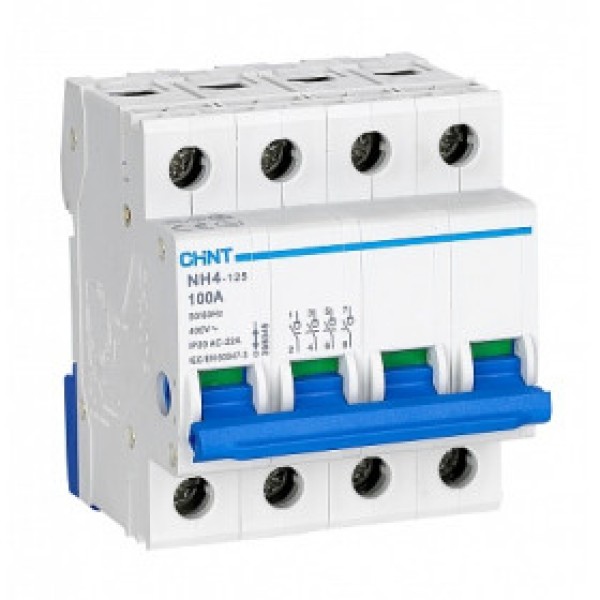 Выключатель нагрузки NH4 4P 80A (R) (CHINT)