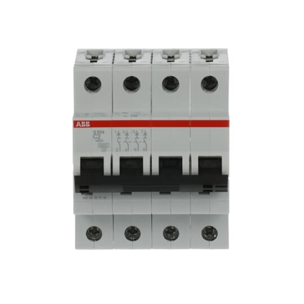 Авт. выключатель S204-C2, 4P C 2A Icu=10kA 4M