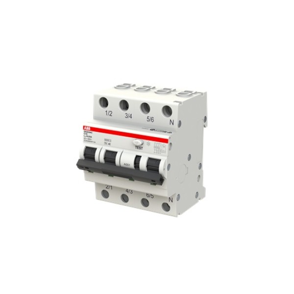 Дифф. авт. выключатель DS203NC C10 AC30, 3P+N C 10A 30mA Icu=10kA 4M