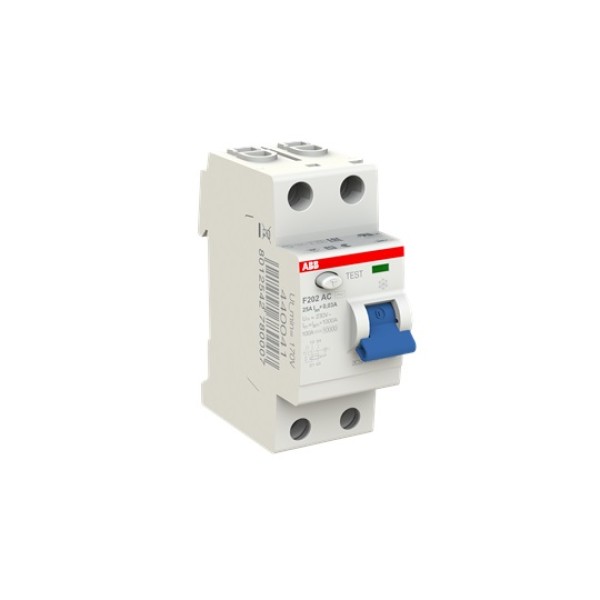 УЗО F202 AC-25/0.03, 2P 25A 30mA Inc=10kA 2M