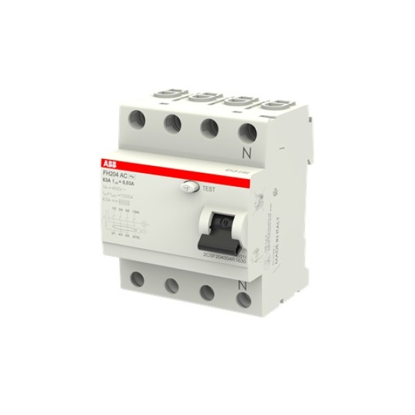 УЗО FH204 AC-63/0.03, 4P 63A 30mA Inc=6kA 4M