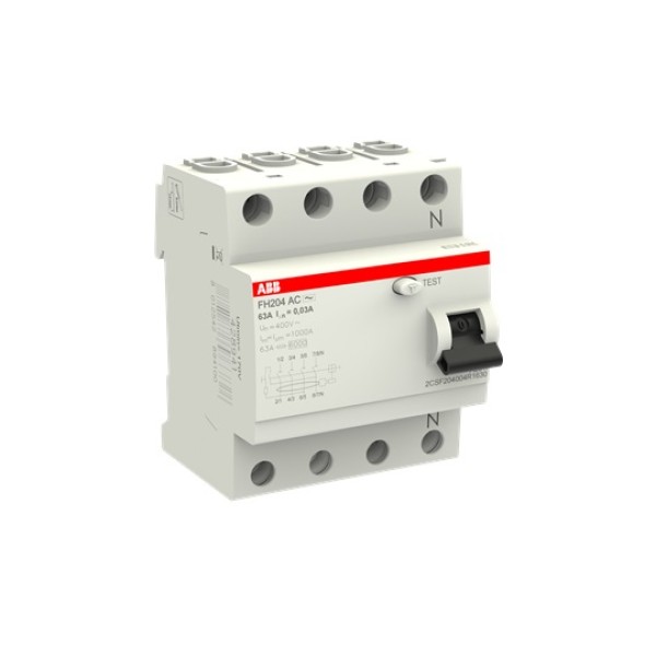 УЗО FH204 AC-63/0.03, 4P 63A 30mA Inc=6kA 4M