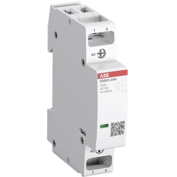 Контактор модульный ESB20-02N-01, 20A, 2NC, 24VAC/DC, 1M