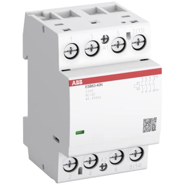 Контактор модульный ESB63-40N-01, 63A, 4NO, 24VAC/DC, 3M