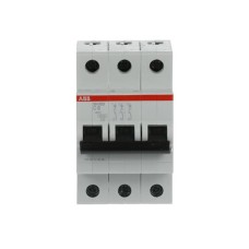 Авт. выключатель SH203-C6, 3P, 6А, хар-ка C, 6kA