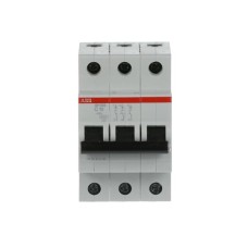 Авт. выключатель SH203-C10, 3P, 10А, хар-ка C, 6kA