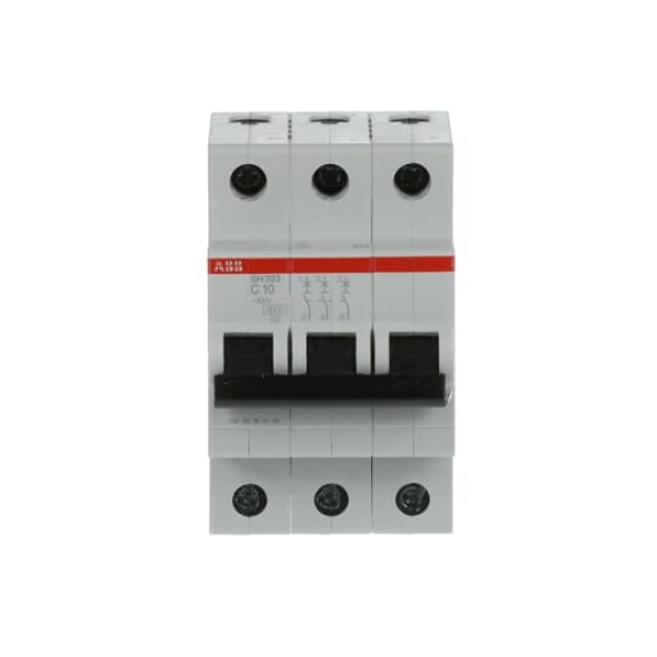 Авт. выключатель SH203-C10, 3P, 10А, хар-ка C, 6kA