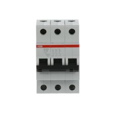 Авт. выключатель SH203-C16, 3P, 16А, хар-ка C, 6kA