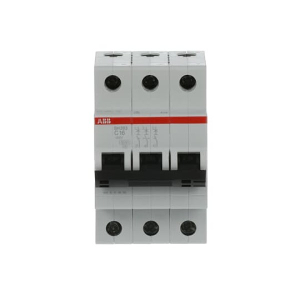 Авт. выключатель SH203-C16, 3P, 16А, хар-ка C, 6kA