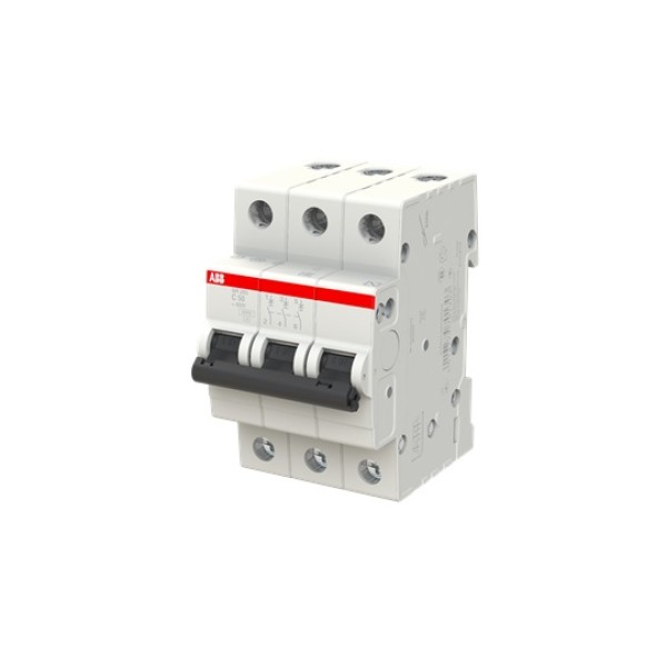 Авт. выключатель SH203-C50, 3P, 50А, хар-ка C, 6kA