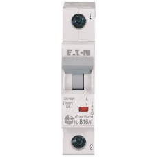 Автоматический выключатель EATON HL-B16/1, 1P, 16A, хар-ка B, 4.5kA, 1M