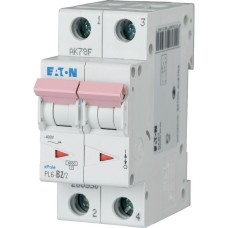 Авт. выключатель PL6-C16/2, 2P, 16A, хар-ка C, 6kA, 2M