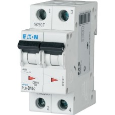 Авт. выключатель PL6-C40/2, 2P, 40A, хар-ка C, 6kA, 2M
