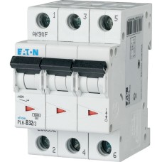 Авт. выключатель PL6-C32/3, 3P, 32A, хар-ка C, 6kA, 3M