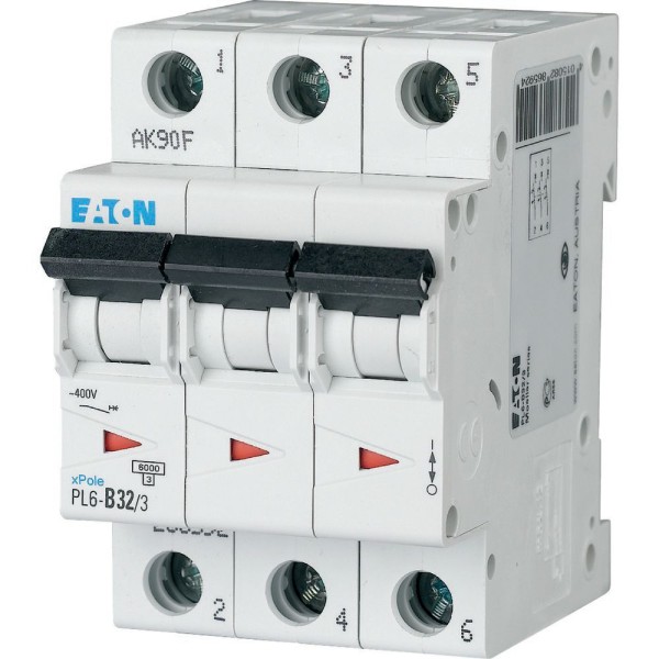 Авт. выключатель PL6-C32/3, 3P, 32A, хар-ка C, 6kA, 3M