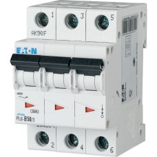 Авт. выключатель PL6-C50/3, 3P, 50A, хар-ка C, 6kA, 3M