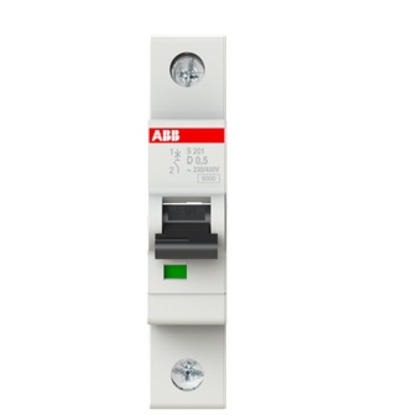 Авт. выключатель S201-D0.5, 1P D 0.5A Icu=10kA 1M