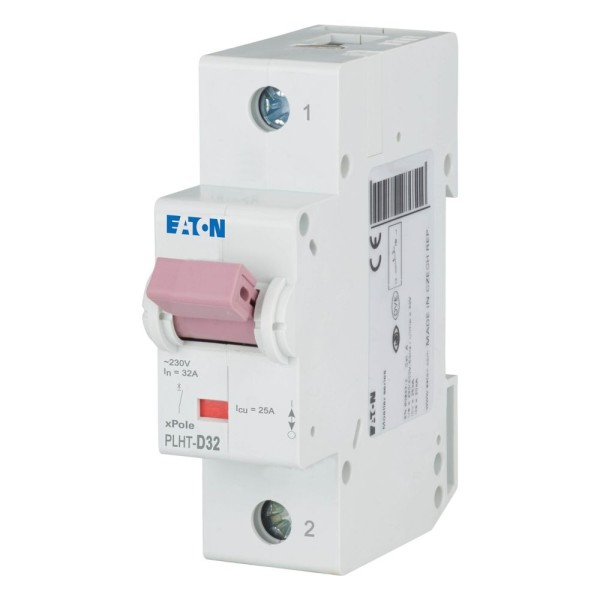 Авт. выключатель PLHT-D32, 1P, 32A, хар-ка D, 25kA, 1.5M