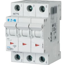 Авт. выключатель PLSM-B1/3, 3P, 1A, хар-ка B, 10kA, 3M