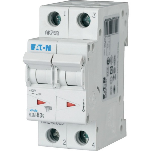 Авт. выключатель PLSM-B3/2, 2P, 3A, хар-ка B, 10kA, 2M