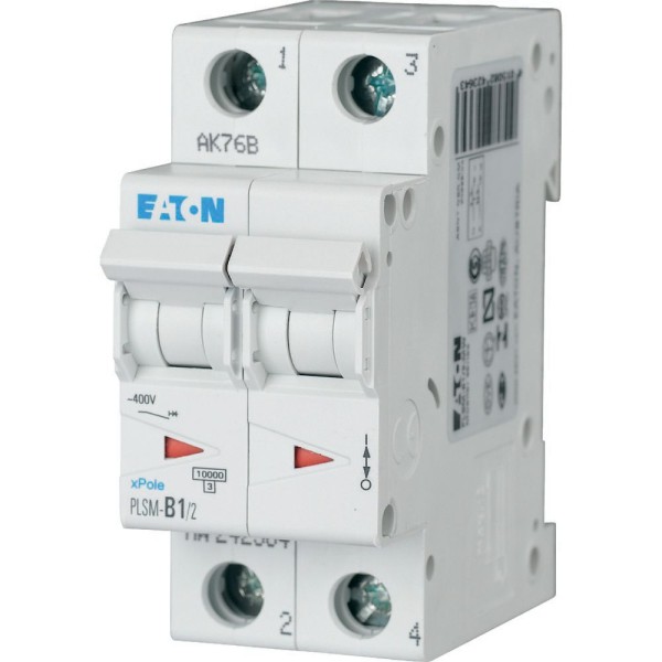 Авт. выключатель PLSM-C0,5/2, 2P, 0.5A, хар-ка C, 10kA, 2M