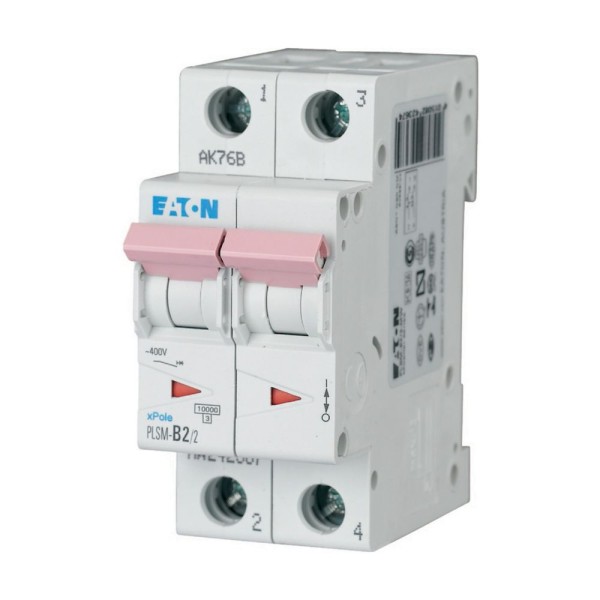 Авт. выключатель PLSM-C2/2, 2P, 2A, хар-ка C, 10kA, 2M