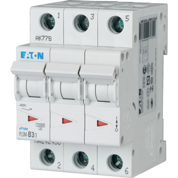 Авт. выключатель PLSM-C3/3, 3P, 3A, хар-ка C, 10kA, 3M