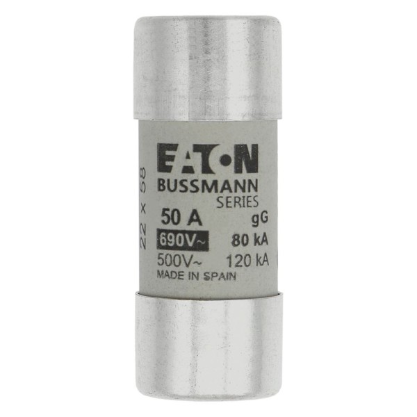 Вставка плавкая цилиндр., 50A, 690VAC, 22x58mm, тип gG