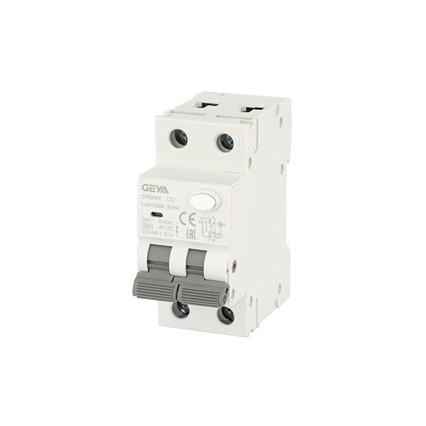 Дифф. авт. выключатель GYR9NM-C32-30mA, 1P+N, 32A, хар-ка C, 6 kA, 30mA, тип AC, 2M
