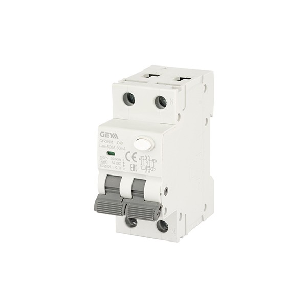 Дифф. авт. выключатель GYR9NM-C40-30mA, 1P+N, 40A, хар-ка C, 6 kA, 30mA, тип AC, 2M