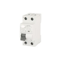 УЗО GYL9-2P-25A-30mA, 2P, 25A, 6 kA, 30mA, тип AC, 2M