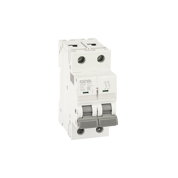 Авт. выключатель GYM9-2P-20C, 2P, 20A, хар-ка C, 6kA, 2M