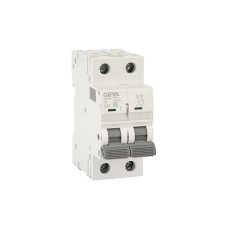 Авт. выключатель GYM9-2P-4D, 2P, 4A, хар-ка D, 6kA, 2M