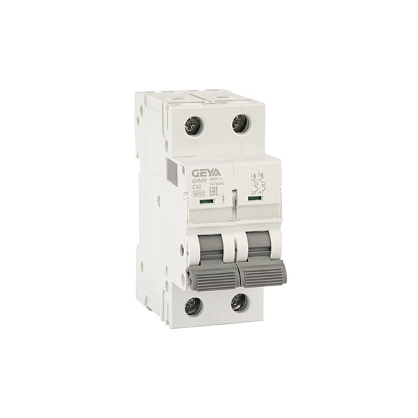 Авт. выключатель GYM9-2P-50C, 2P, 50A, хар-ка C, 6kA, 2M