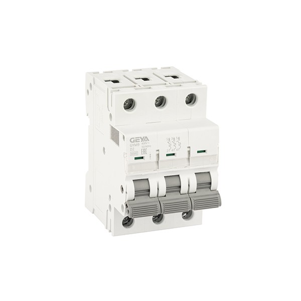 Авт. выключатель GYM9-3P-2D, 3P, 2A, хар-ка D, 6kA, 3M