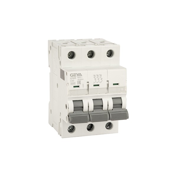Авт. выключатель GYM9-3P-50C, 3P, 50A, хар-ка C, 6kA, 3M