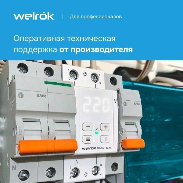 Реле напряжения Welrok D2-40 Red