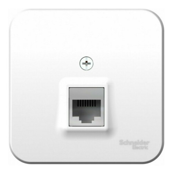 BLANCA О/У РОЗЕТКА компьютерная RJ45, кат.5E, ИЗОЛ.ПЛ.,БЕЛЫЙ