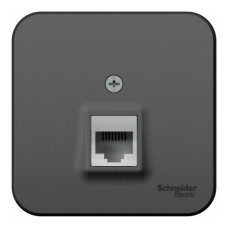 BLANCA О/У РОЗЕТКА компьютерная RJ45, кат.5E, ИЗОЛ.ПЛ.,АНТРАЦИТ