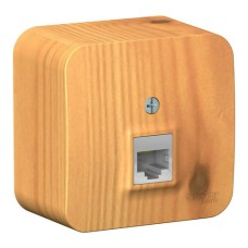 BLANCA О/У РОЗЕТКА компьютерная RJ45, кат.5E, ИЗОЛ.ПЛ.,ЯСЕНЬ