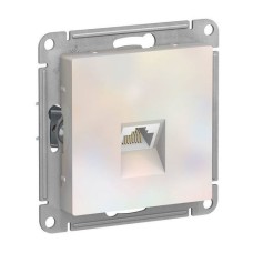 ATLASDESIGN РОЗЕТКА компьютерная RJ45, кат. 6A, механизм, ЖЕМЧУГ