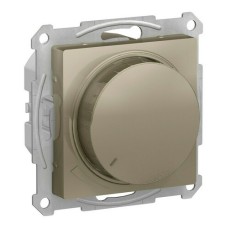 ATLASDESIGN СВЕТОРЕГУЛЯТОР (диммер) повор-нажим, LED, RC, 400Вт, мех., ШАМПАНЬ