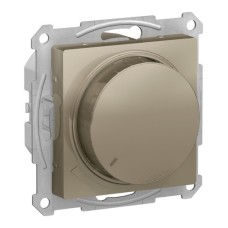 ATLASDESIGN СВЕТОРЕГУЛЯТОР (диммер) поворотно-нажимной, 630Вт, мех., ШАМПАНЬ
