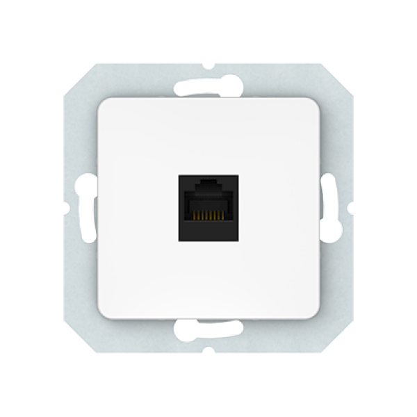 Kомпьютерная розетка RJ45, 5e кaт.,AMP, б\р, белая