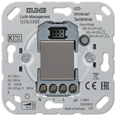 Механизм диммера клавишного 1-канального (Тип R, L, C, HV-LED) 20-420W // Jung