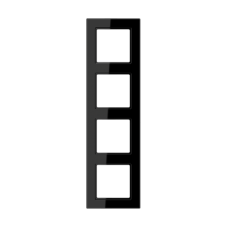 Jung A creation - Рамка 4 поста (дуропласт чёрный)